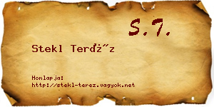 Stekl Teréz névjegykártya